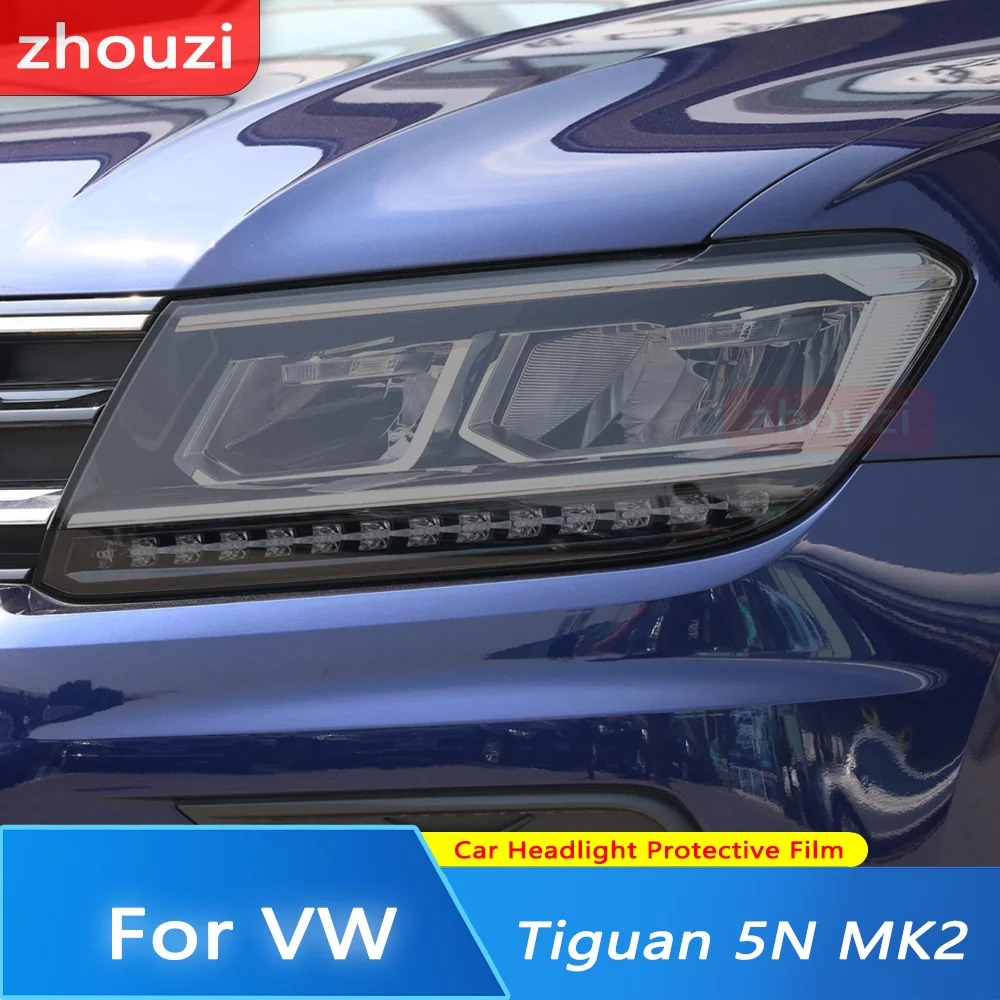 

Пленка для автомобильной лампы Volkswagen VW Tiguan 5N MK2 2017-2019, пленка для фар, ТИНТ, Черная защитная пленка, задний свет, прозрачные наклейки из ТПУ