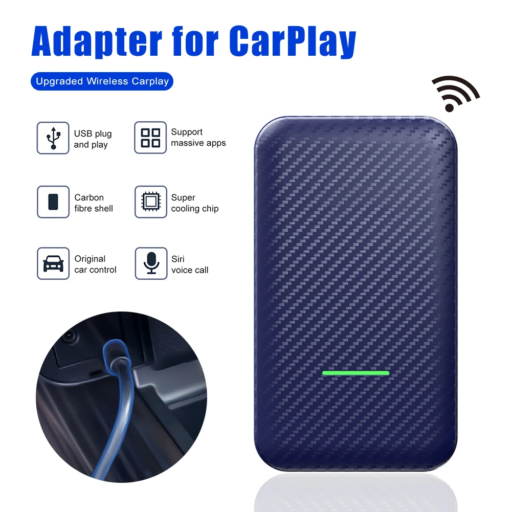 

CarlinKit 4.0 CarPlay Adapter Wired CarPlay to Wireles Wireless CarPlay Dongle Mini Box Wireless Android Auto Car Accessories