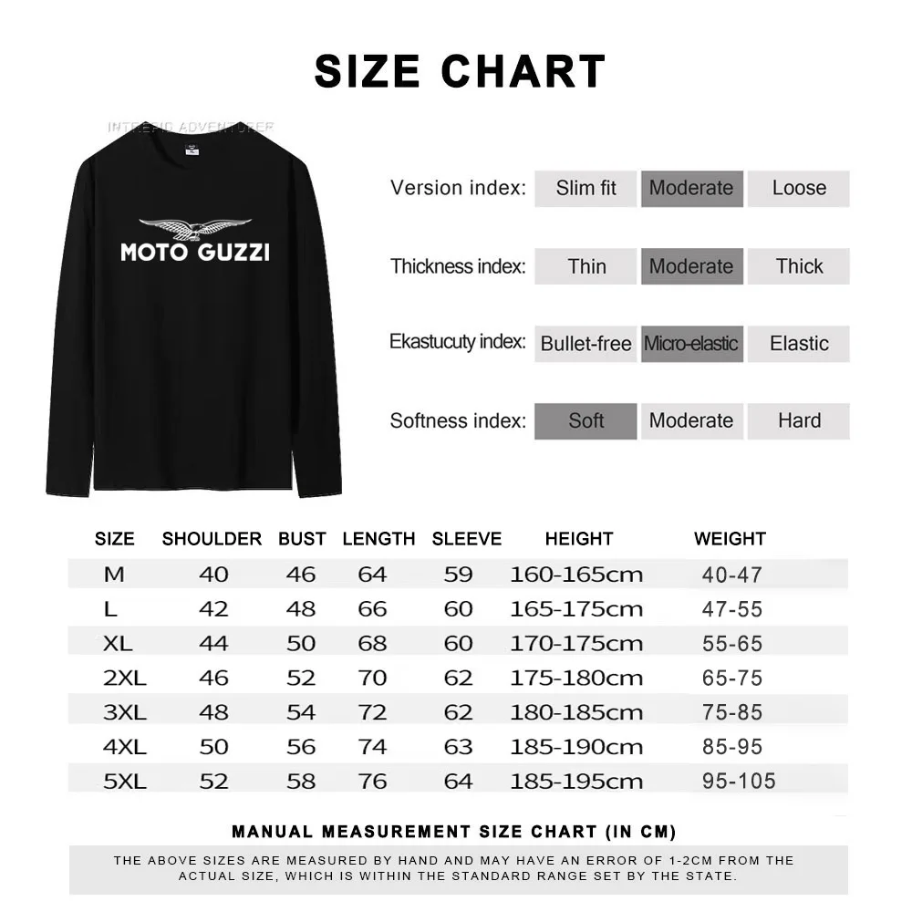 FOR Moto Guzzi CALIFORNIA GRISO BREVA 750 1000 T Shirt Motorcycle O-Neck  New T-Shirt Long Sleeve T Shirt