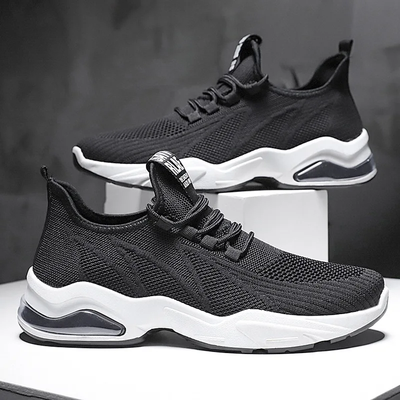 

2023 Spring Autumn New Brand Designer Casual Mesh Shoes Men Breathable Running Shoes Men Comfortable All-match Flat Men Sneakers