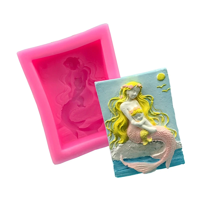 1 шт. силиконовая форма для детей русалка