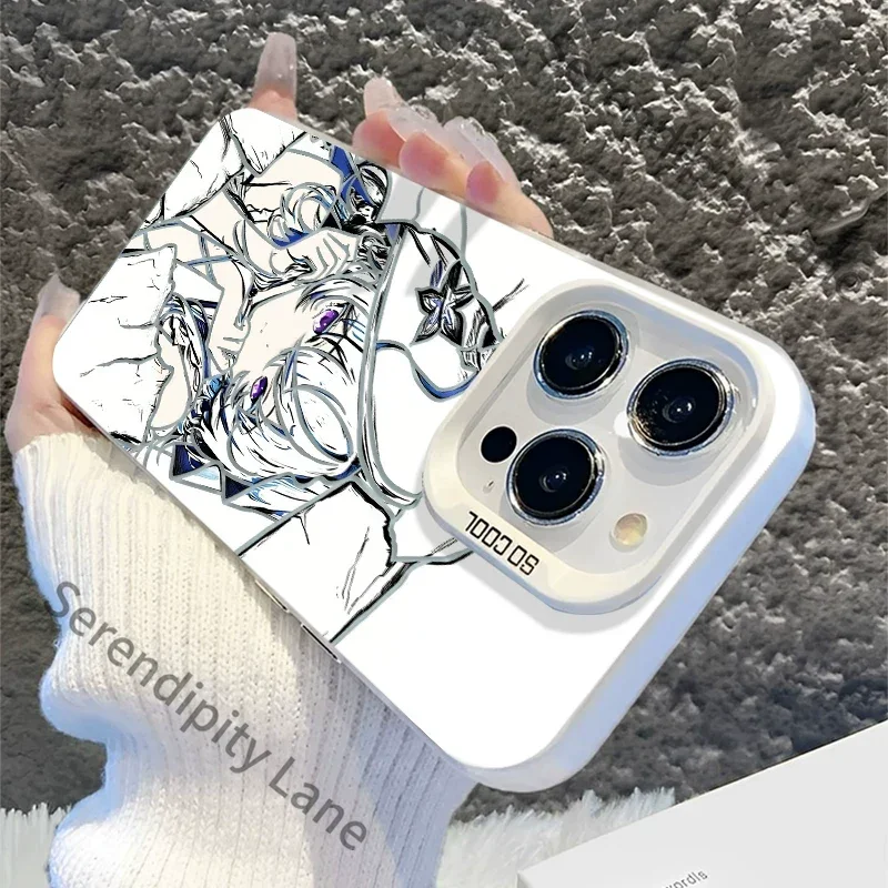 Фото Чехол для телефона Wuthering Waves Phrolova Sketch, акриловый, матовый, с цветным рисунком, для iPhone, с элементами квадратной формы №3