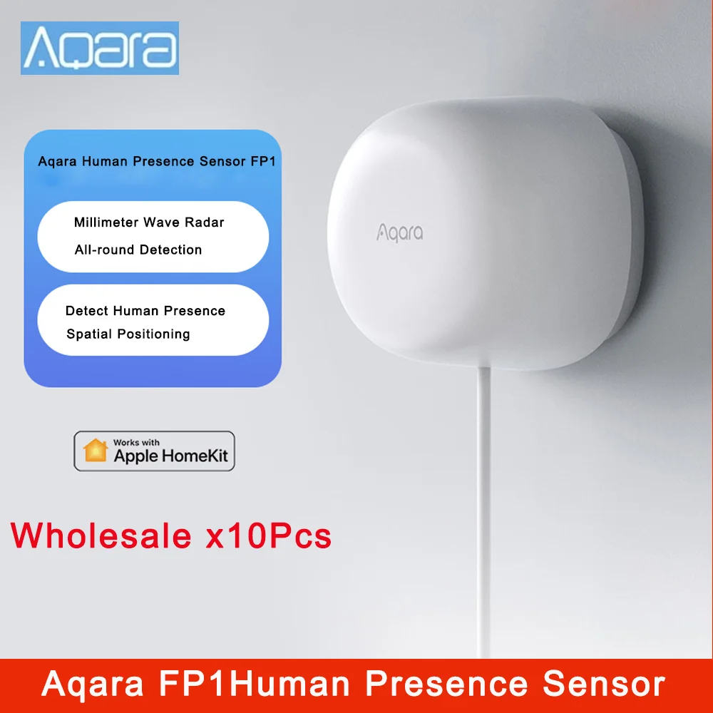 

Датчик присутствия человека Aqara FP1, датчик пространственного позиционирования, миллиметровый волновой радар, высокоточный индукционный да...