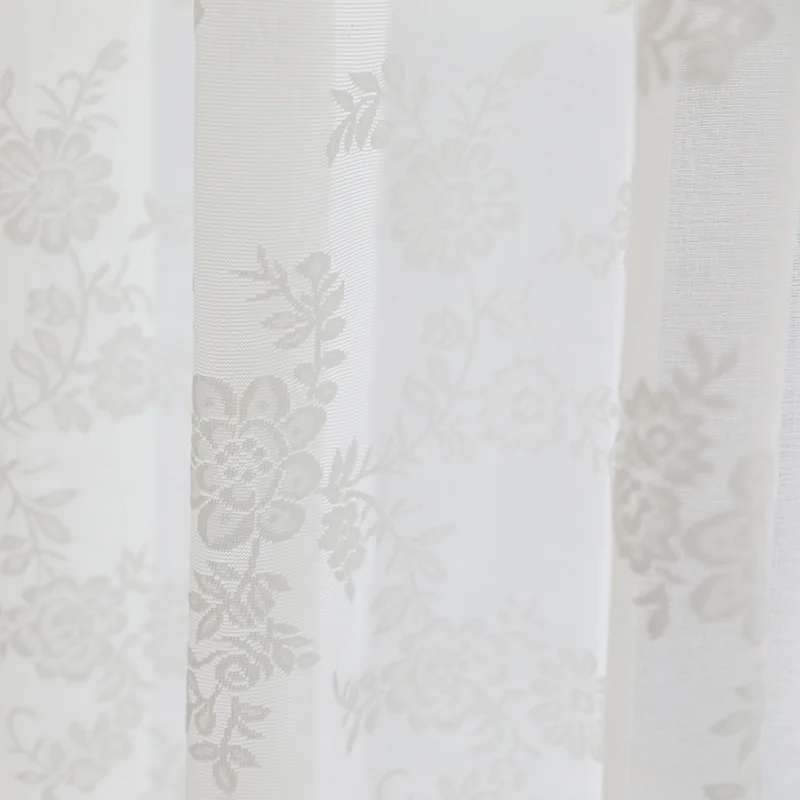 

Шторы для спальни, гостиной, столовой, кружевные драгоценности, балконные перегородки принцессы, белая марля с вышивкой