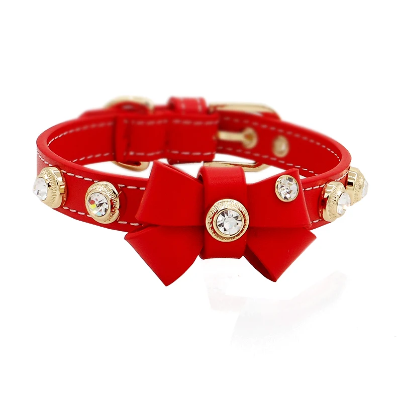 Индивидуальный ошейник для маленьких собак кошек галстук-бабочка роскошный