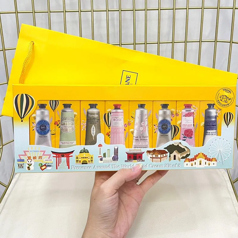 

Brand New Hand Cream Kit Of 8 PCS Hands Set Moisturizing and Hydrating Hand Lotion Womem Cosmetics 30ml*8 pcs