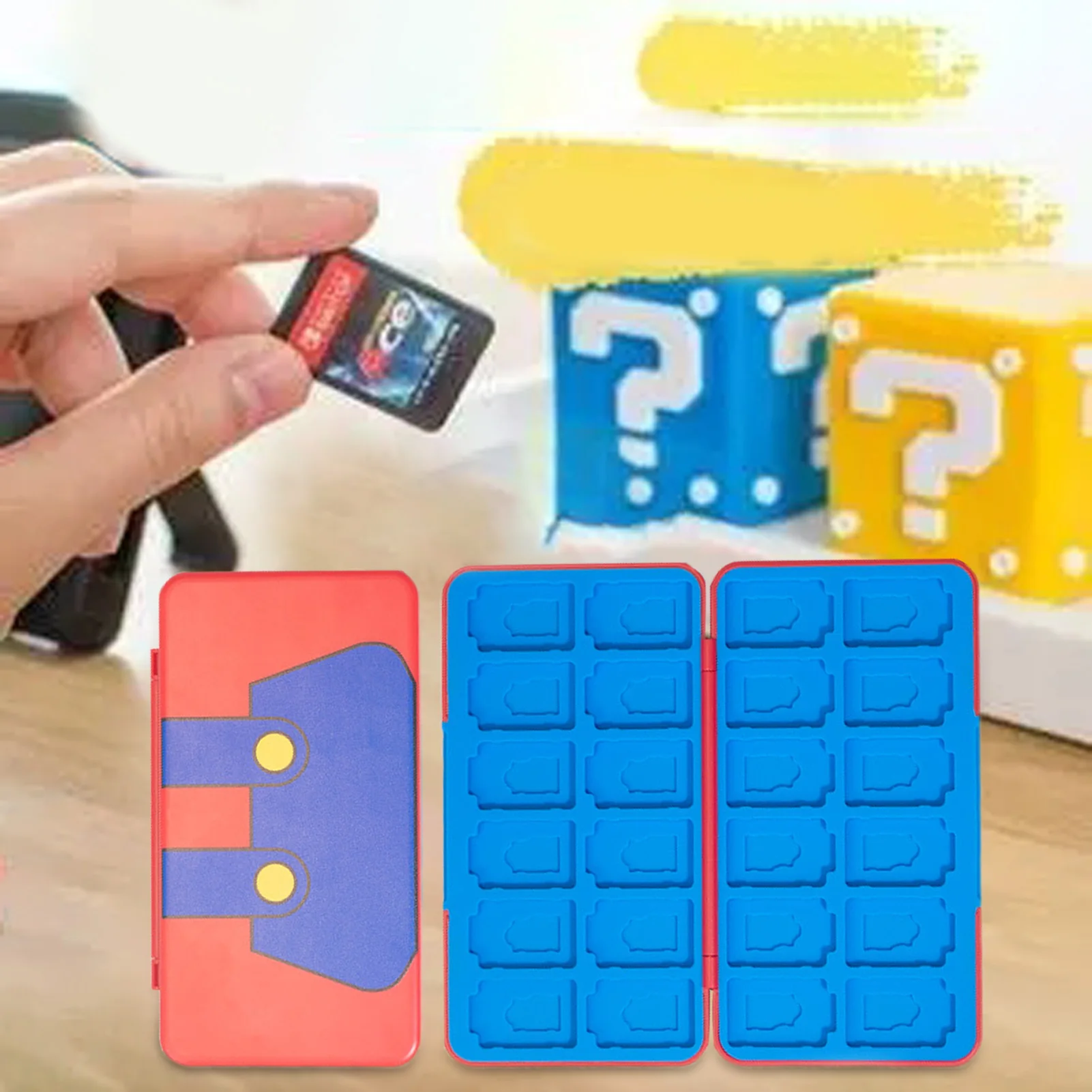 

Чехол 24 в 1 для хранения игровых карт Nintendo Switch, магнитный 3D силиконовый чехол для аксессуаров Nin-tendo Switch Nintendoswitch