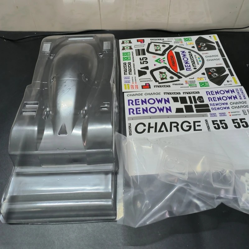 Прозрачный корпус для Mazda 787B TC017 1/10 ширина 190 мм колесная база 257 шасси Tamiya TT01 TT02