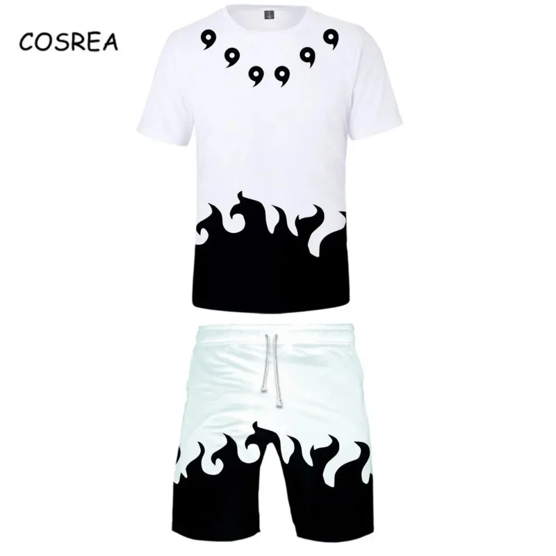 Футболка для косплея удзумаки Акацуки харано Сакура спортивный костюм шорты