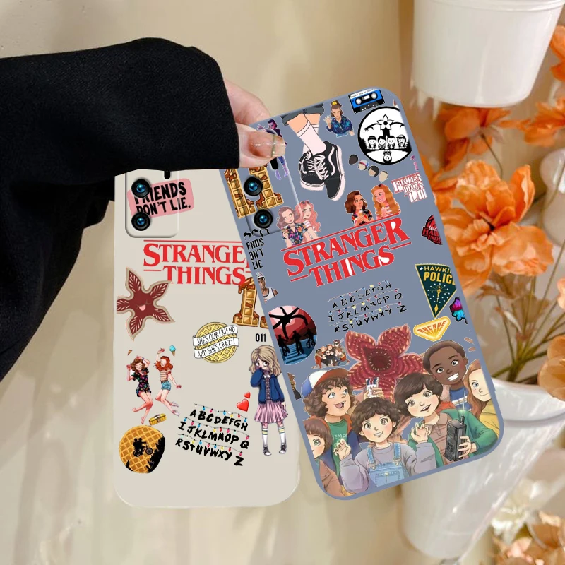 

Stranger Things Phone Case For Huawei P20 P20 P30 P40 P50 PRO LITE pro P SMART PLUS Liquid Rope Funda Cover Soft Back Capa TPU