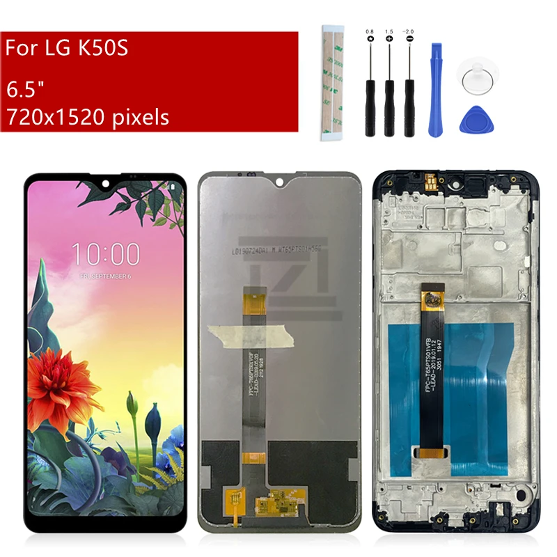 ЖК-дисплей для LG K50S, цифровой преобразователь ЖК-дисплея, экран LMX540HM, детали для замены и ремонта, 6,5 дюйма