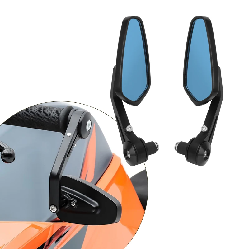 

7/8" Motorcycle Handle Bar End Side Mirror Universal Rearview Mirror Motocross Accessories For Honda Kawasaki Suzuki Yamaha