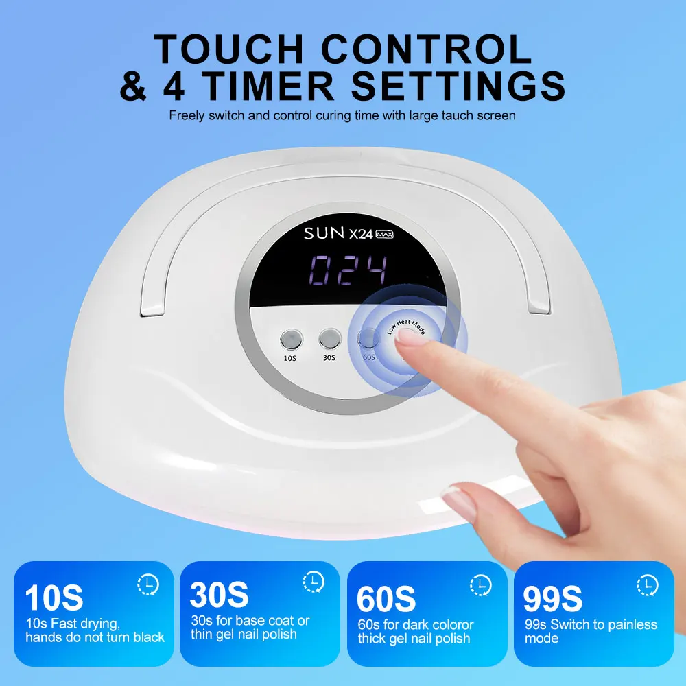 Sun X24 Max 84 Светодиодная Уф-светодиодная Сушилка Для Ногтей С 4 Режимами