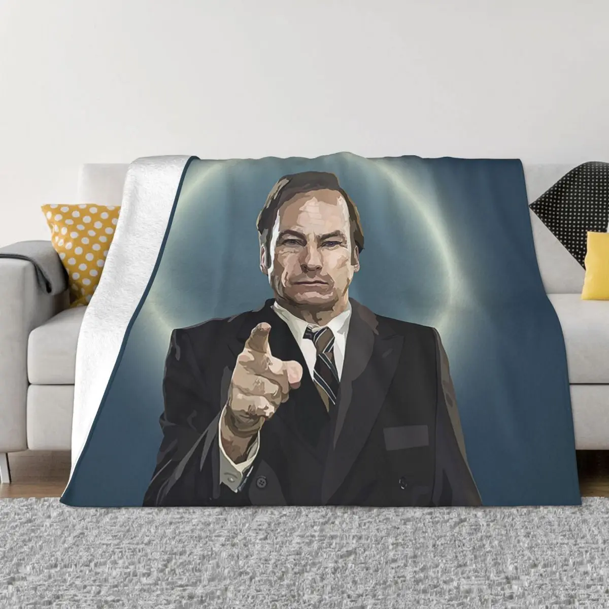 

Breaking Bad Saul Goodman Plush Blanket Bob Odenkirk Awesome Throw Blanket for Sofa Bedding Lounge 150*125cm Plush Thin Quilt