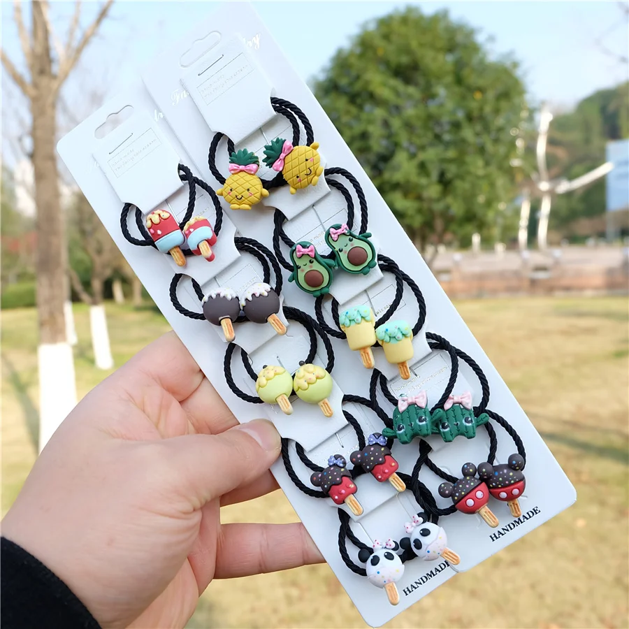 Детские резинки для волос с мультяшными животными головной убор принцессы бант