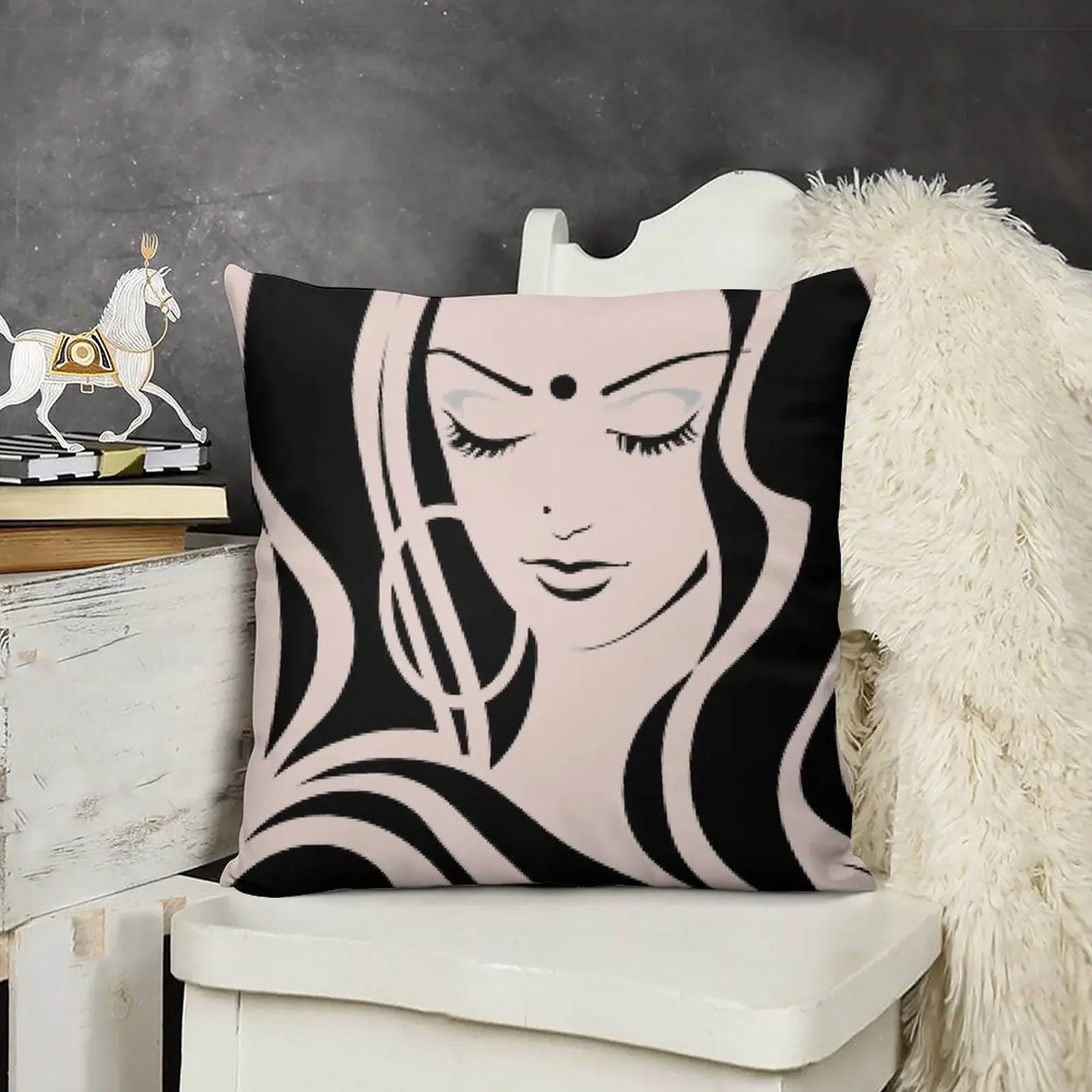 Дези девушка bindi Подушка Декор Подушки Плед Диван Рождественские принадлежности