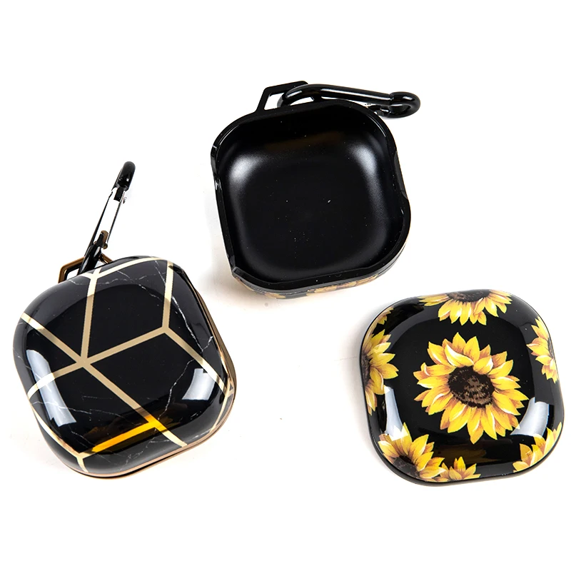 

Luxury Electroplated Marble Earphone Case For Samsung Galaxy Buds Live / Pro Buds Plus Hard Bluetooth Headset Protector Cover