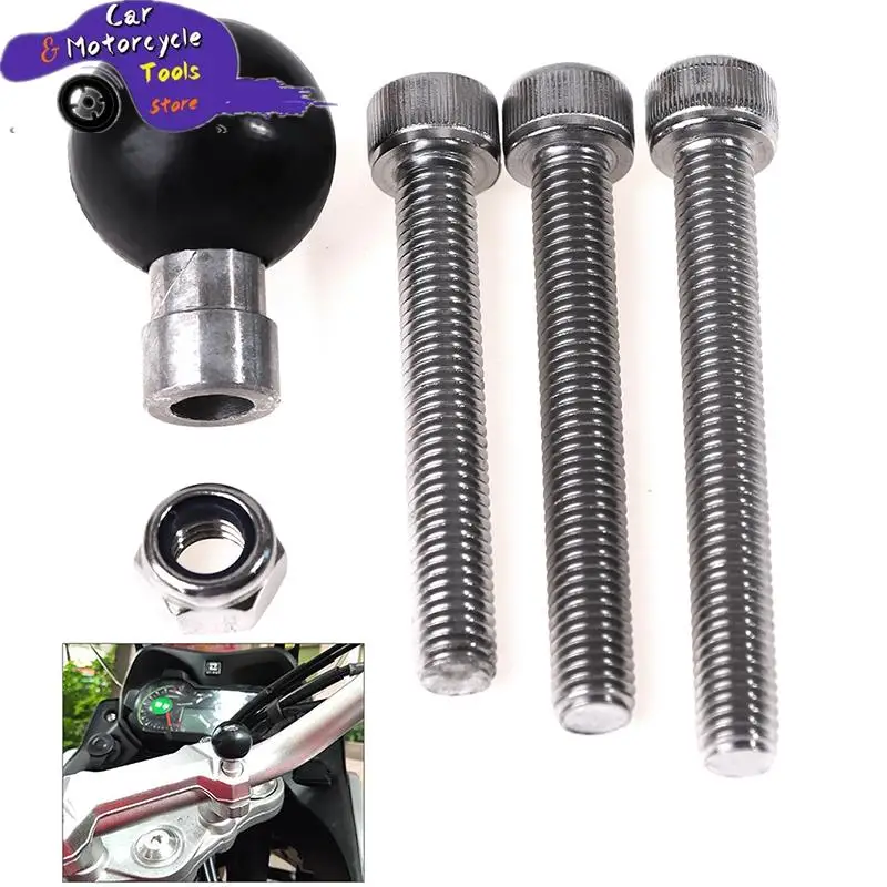 

1set Motorcycle Handlebar Clamp Base 1 Inch 25mm Ball With M8 Screws For Ram Mount