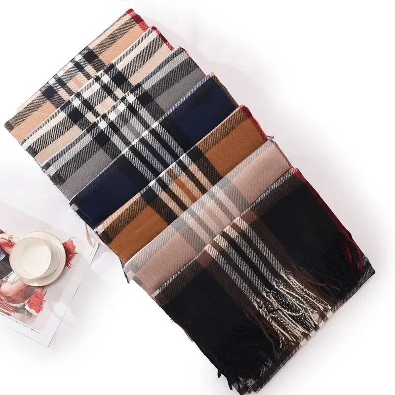 Ретро Стиль Искусственный Кашемировый Шарф Универсальный Женский Модный Теплый