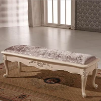 high quality european modern bedroom furniture bed end chair bench p10154