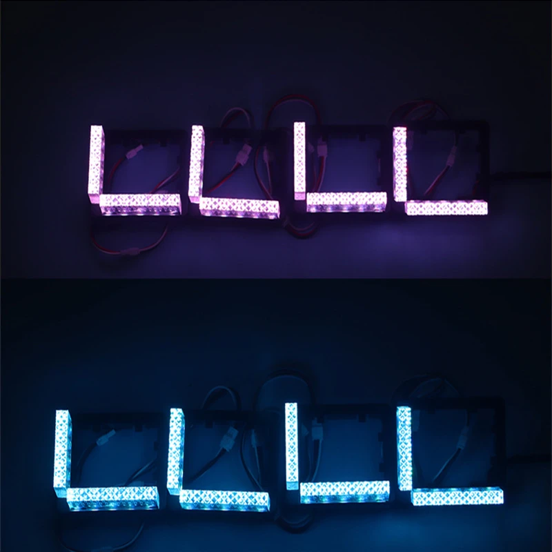 8 шт. 1 5-дюймовый автомобильный 5D кристаллический матричный светодиодный