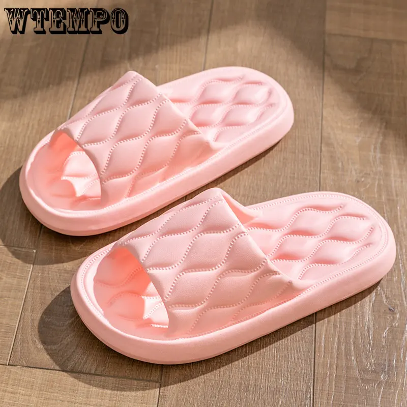 Summer Women Slippers Bath Thick Platform Cartoon Flip Flops Non-Slip Beach Sandals Ladies Slides Indoor Outdoor Dropshipping