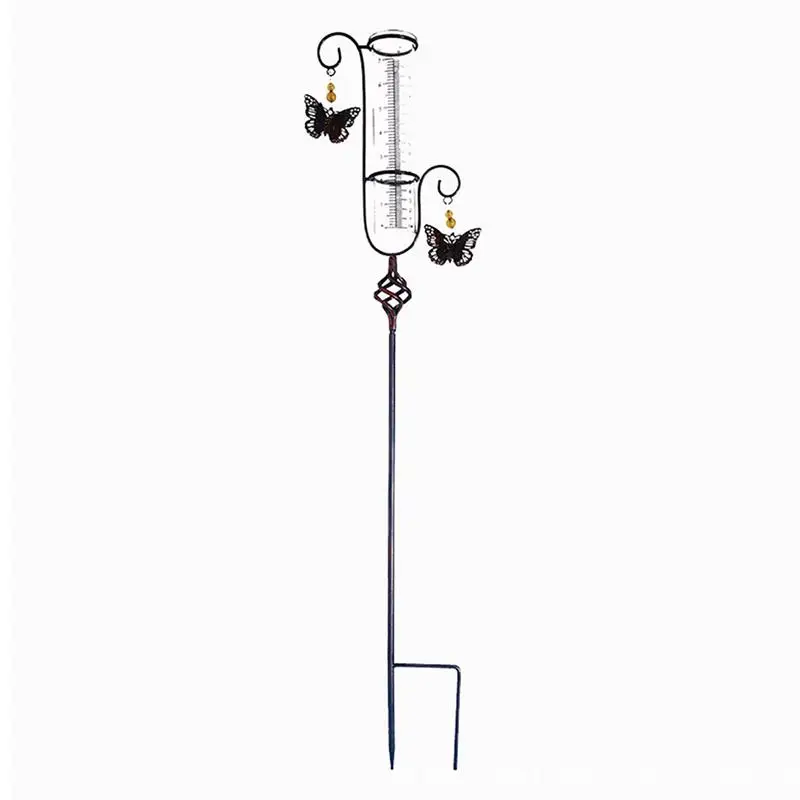 

Rain Gauge Outdoor Detachable Rain Gauge With Stake Rain Water Collector Spiral Accurate Rain Gauge For Patio Lawn And Garden