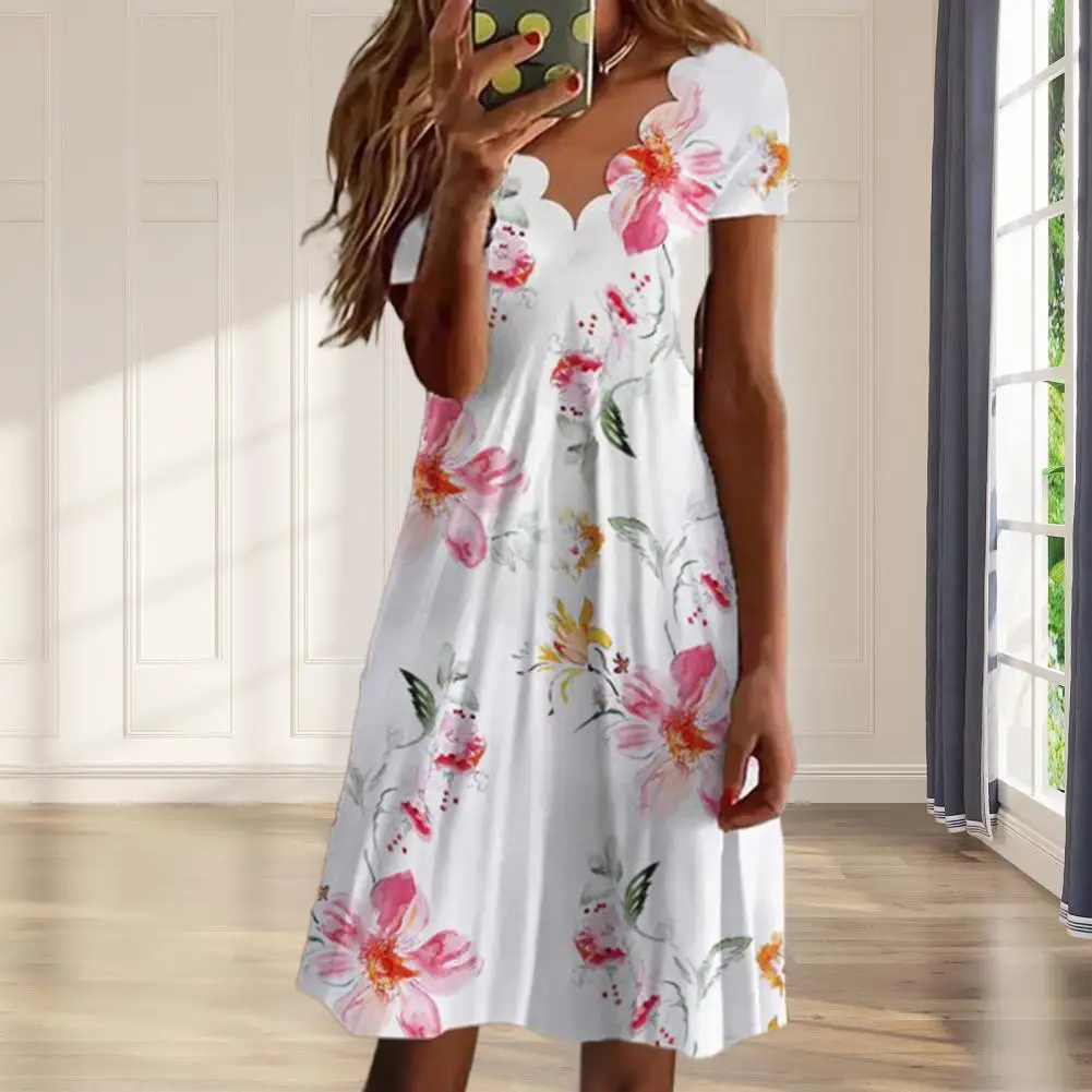 

Повседневная одежда, растительный элемент, Свободный Подол, искусственное мини-платье, женская одежда