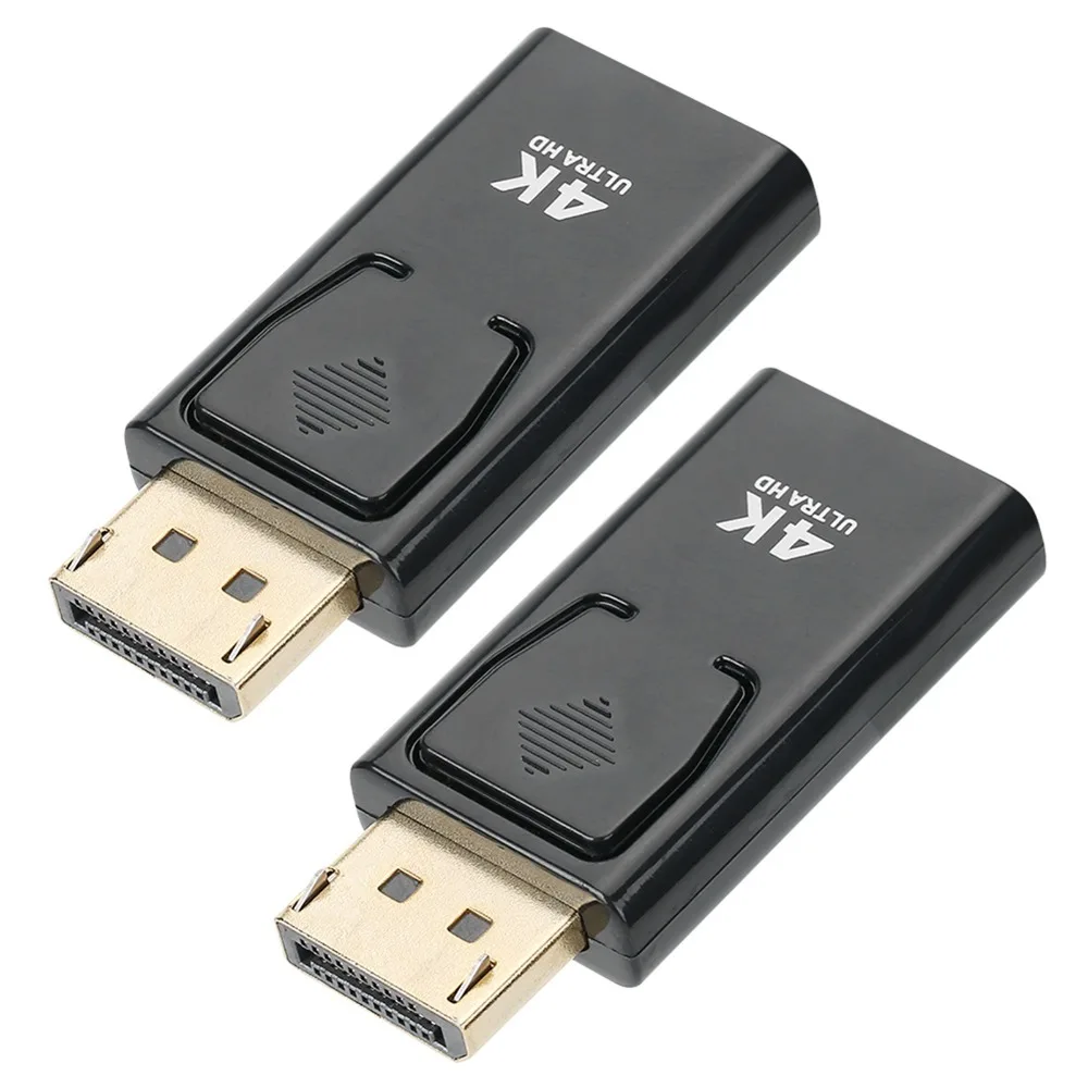 Фото 2 шт. адаптера Displayport-HD 4Kx2K, Plug and Play, Displayport (штекер) - HD (гнездо), DP-HD адаптер для проектора №1