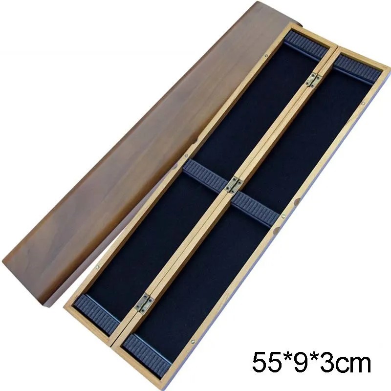 

55 * 9 * 3cm wooden pontoon storage box large capacity pontoon pontoon box double-layer fishing gear box b439