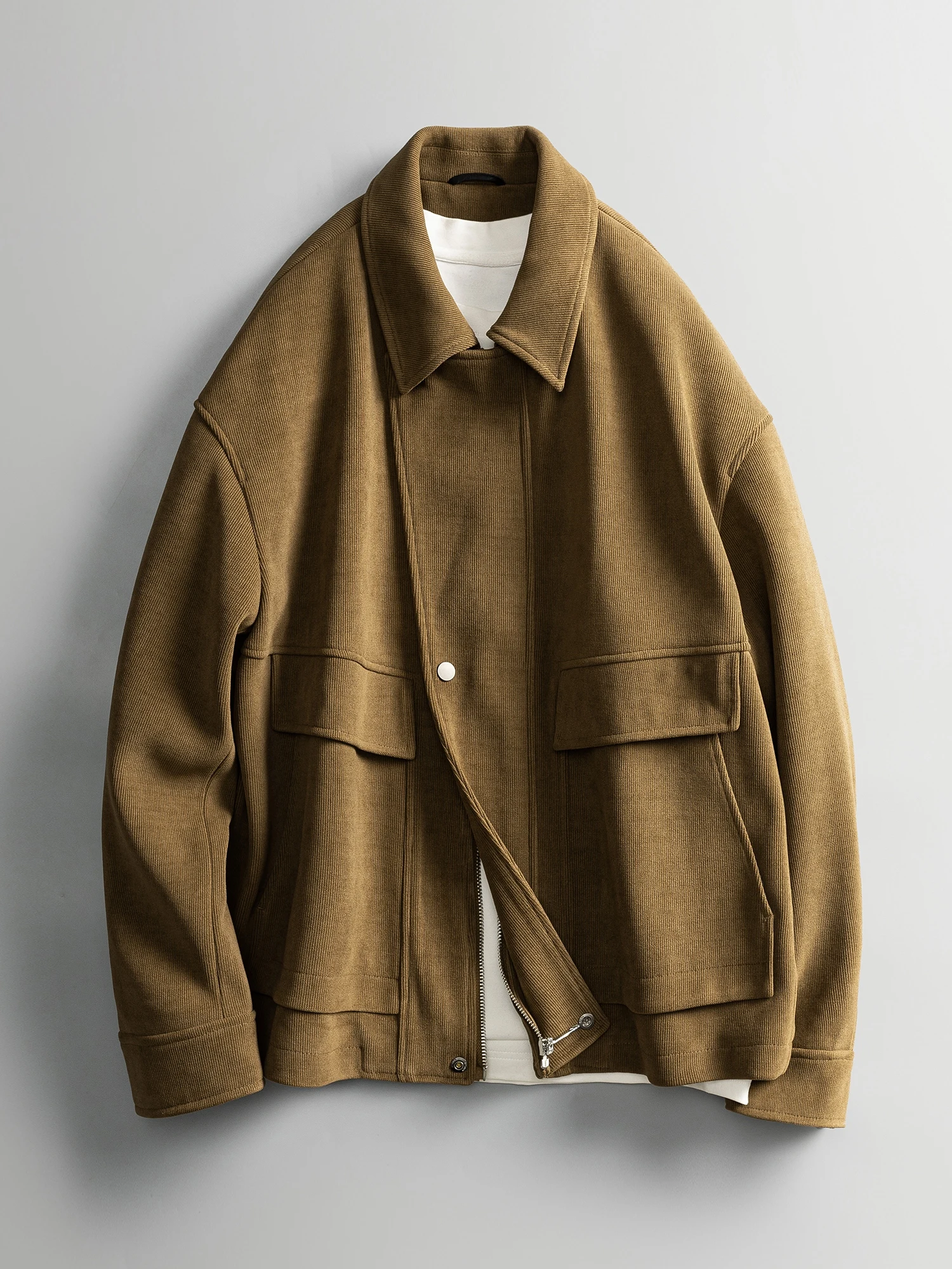 Осенняя новая японская мода в стиле ретро с косой планкой вельветовая верхняя