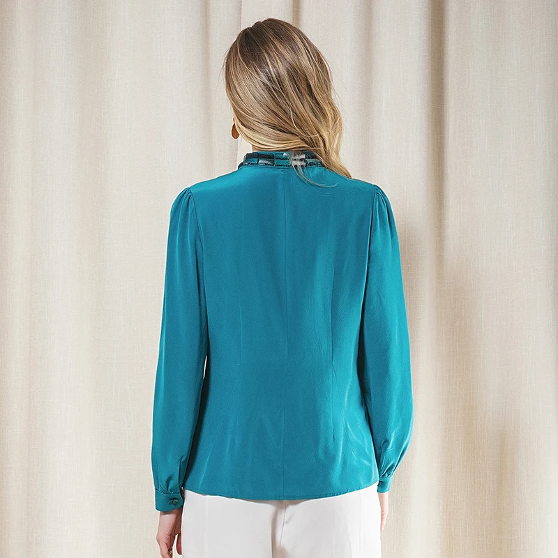 Рисунок 2 - Женская однобортная шелковая рубашка B9529