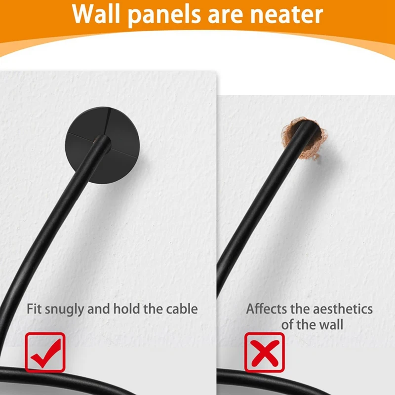 4PCS Cable Routing Kit 1 Inch Wall Pass Through For Starlink Dishy Ethernet Network Wire Holes Grommet