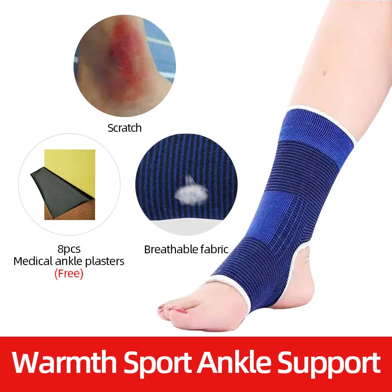 

Knitted Warmth Ankle Brace Protect Safety Running Ankle Sprain Heel Support Pads Men and Women Fitness Gear