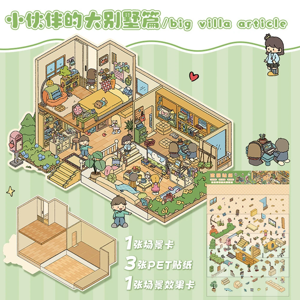 

3D наклейки для декора "Вилла День Рождения"