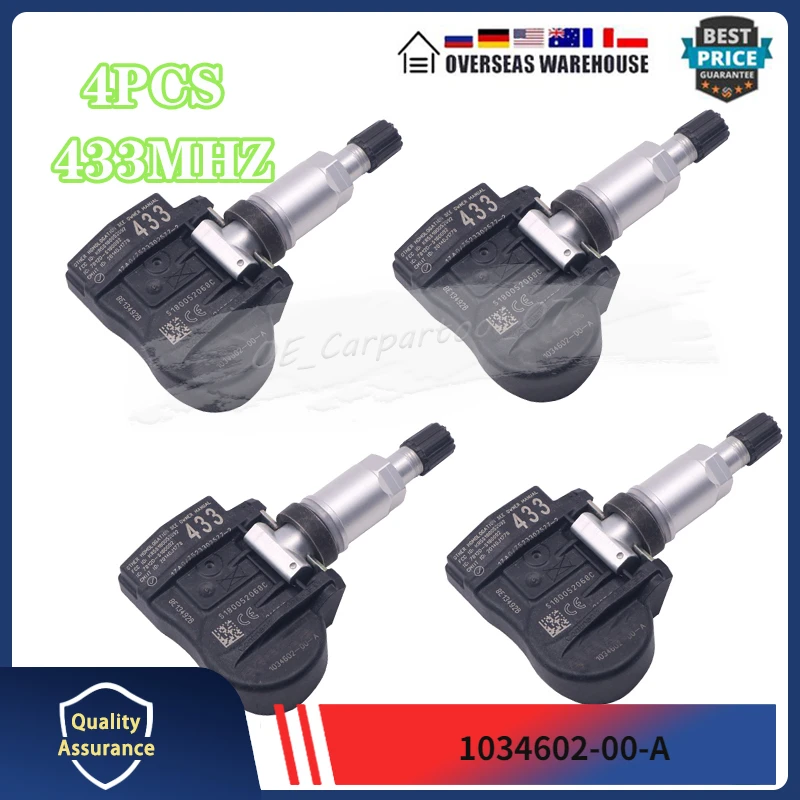 Датчик давления в шинах Tesla 1034602-00-A 1074812-00-B 1034602-00-C TPMS 433 МГц для 2017-2020 Tesla Model 3 2015-2021 Tesla Model S X