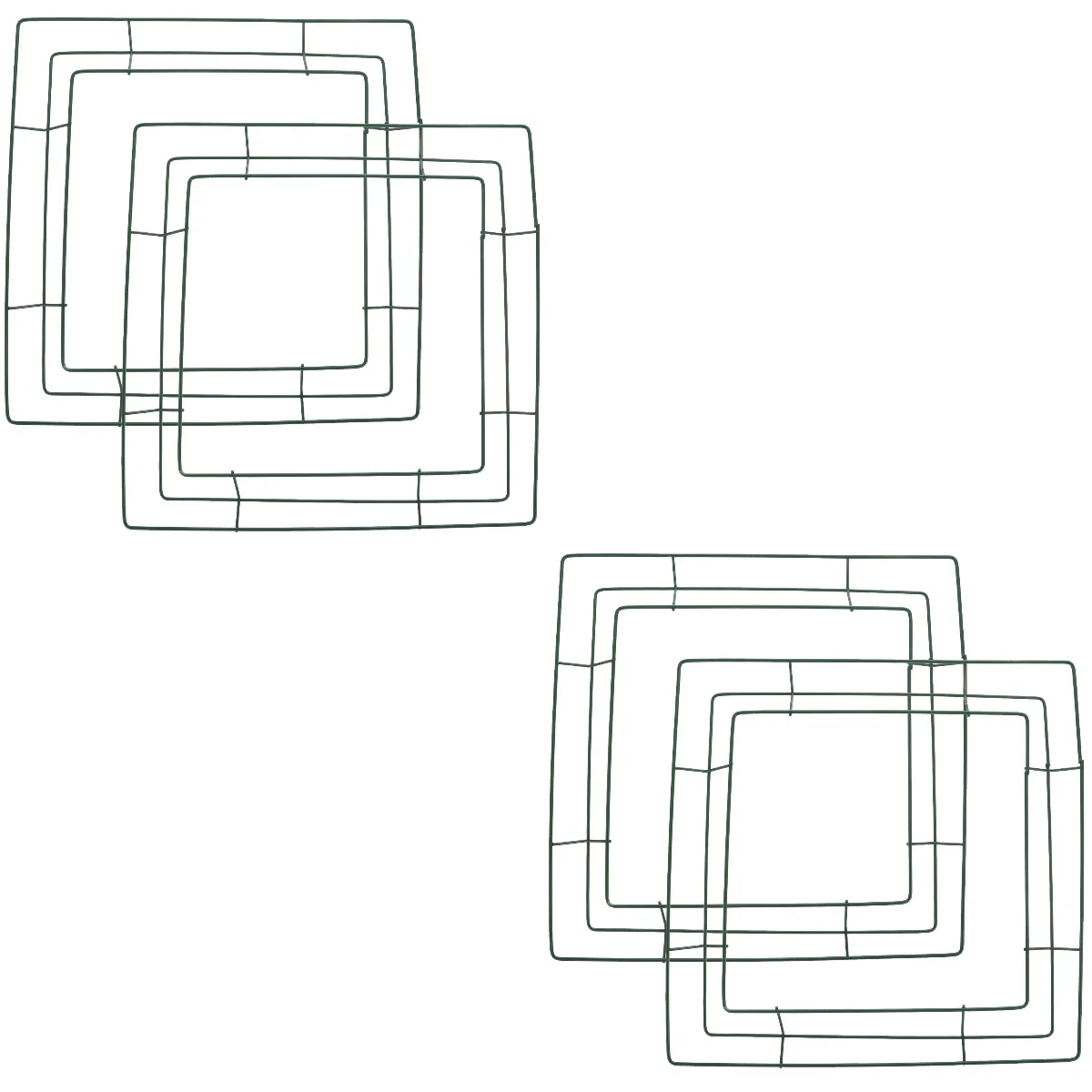 

4 шт. квадратная гирлянда, подвесной венок, рамка, цветы, настенное кольцо «сделай сам», Железный Декор, фестиваль