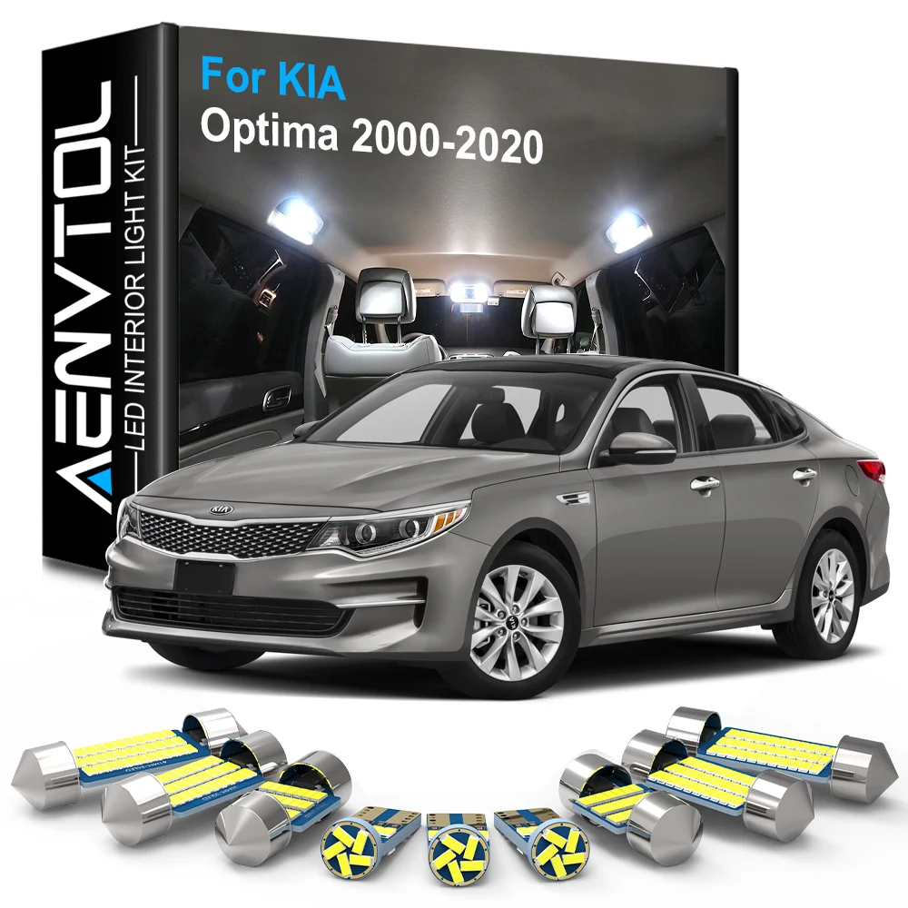 Комплект светодиодных ламп AENVTOL Canbus для салона KIA Optima 2000-2010 2011 2012 2013 2014 2015 2016 2017 2018
