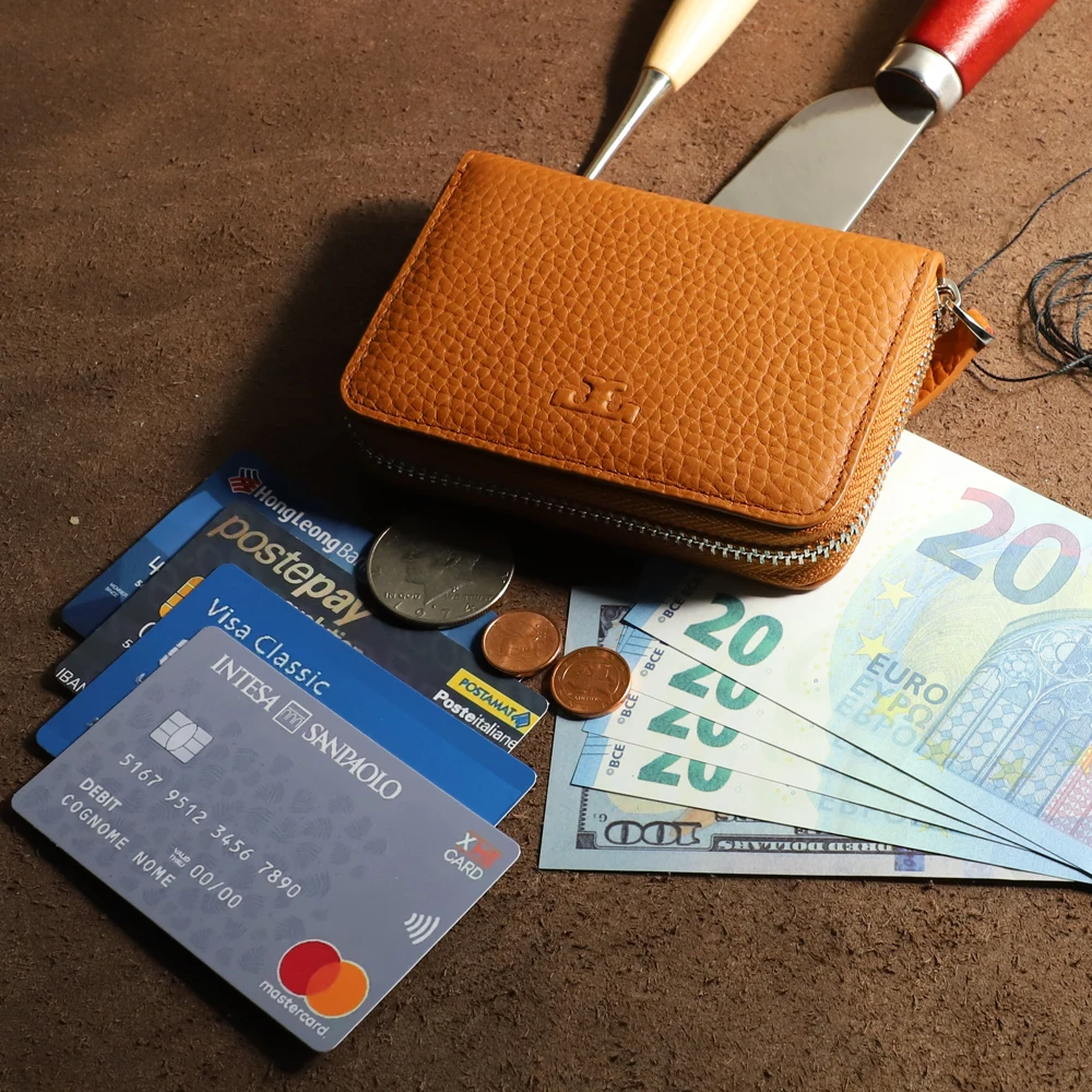 Роскошный дизайнерский кошелек для женщин из 100% натуральной кожи с держателем