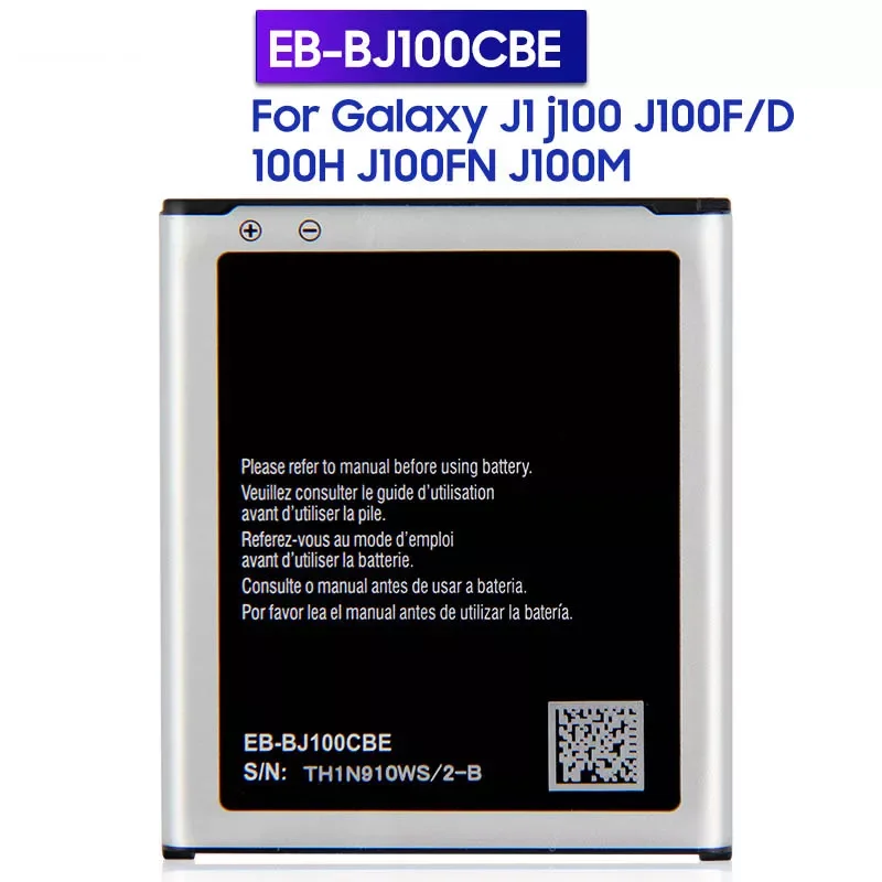 

NEW2023 Replacement Battery EB-BJ100CBE EB-BJ100BBE For Samsung Galaxy J1 j100 J100F/D J100FN J100H J100M NFC 1850mAh