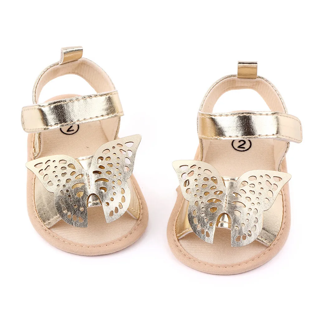

Toddler Kid Chic Sandal Baby Girls Princess Cute Butterfly Anti-slip Hook Sandal Toddler Kids First Walker Summer Sandals Shoes