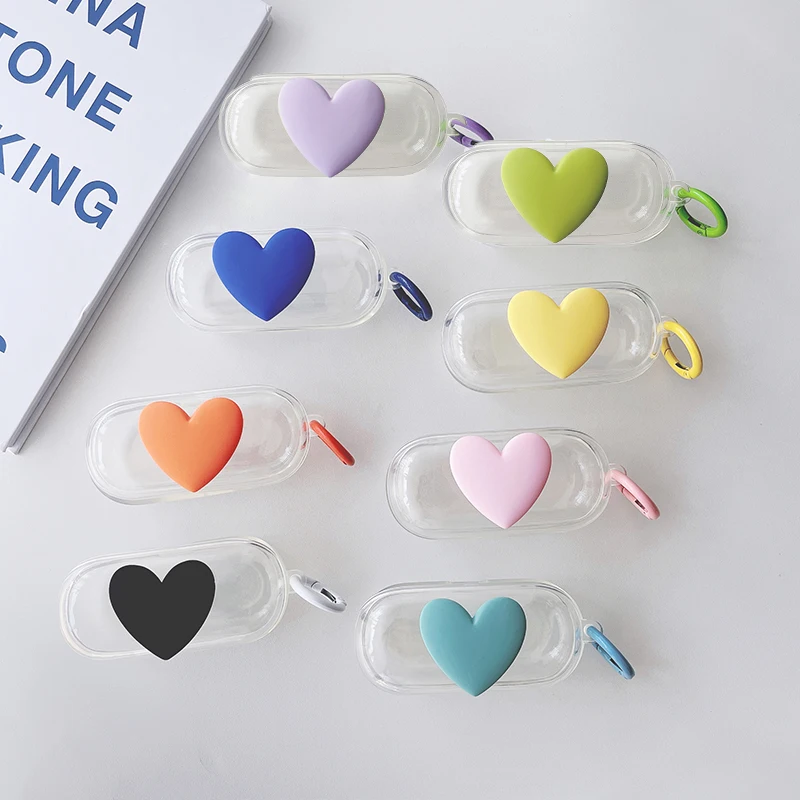 

For Xiaomi Redmi AirDots 3 Case AirDots S 2S Cute love Transparent TPU Silicone Earphone Case Soft Protect Box airdots3