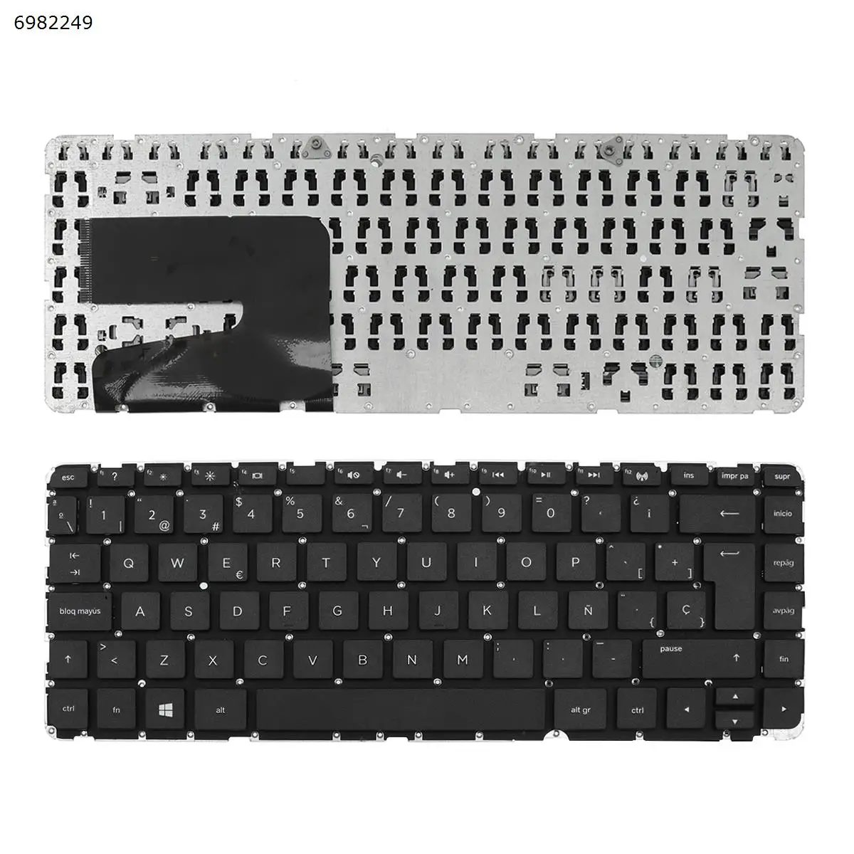

SP Клавиатура для ноутбука HP Pavilion 14-N 14-N000 14-n220la 14-n229la 14-n028la 14-n202la, черная, без рамки, без фольги