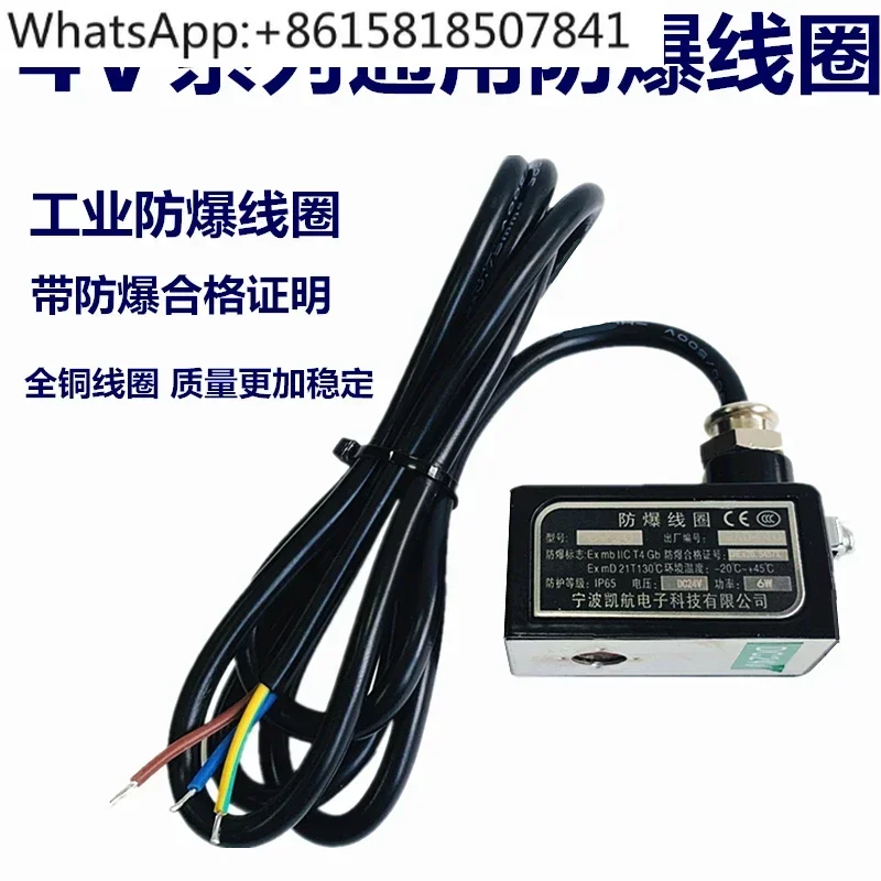 Взрывозащищенный электромагнитный клапан для пластинчатого шпона Воздушный DC24V