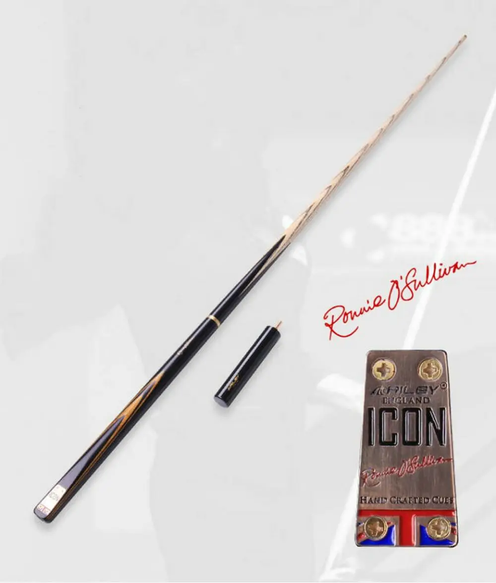 

Riley 57" Roonie O'Sullivan Signature Ricon Snooker Billiard Pool Cue Stick 9.5mm/10mm + Extender+ Case Holder Set