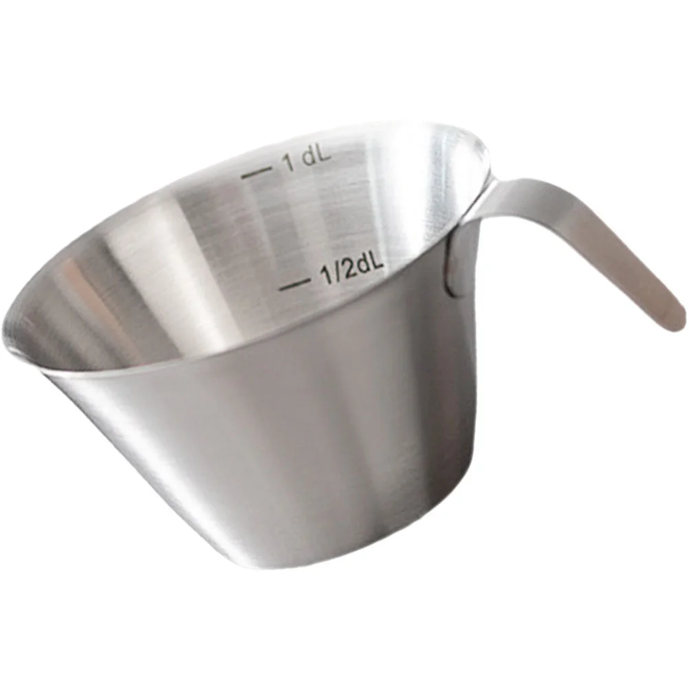 

Extraction Cup Espresso Mugs Measuring Stainless Steel Household Coffee Baking Container Sturdy Home Multi-function