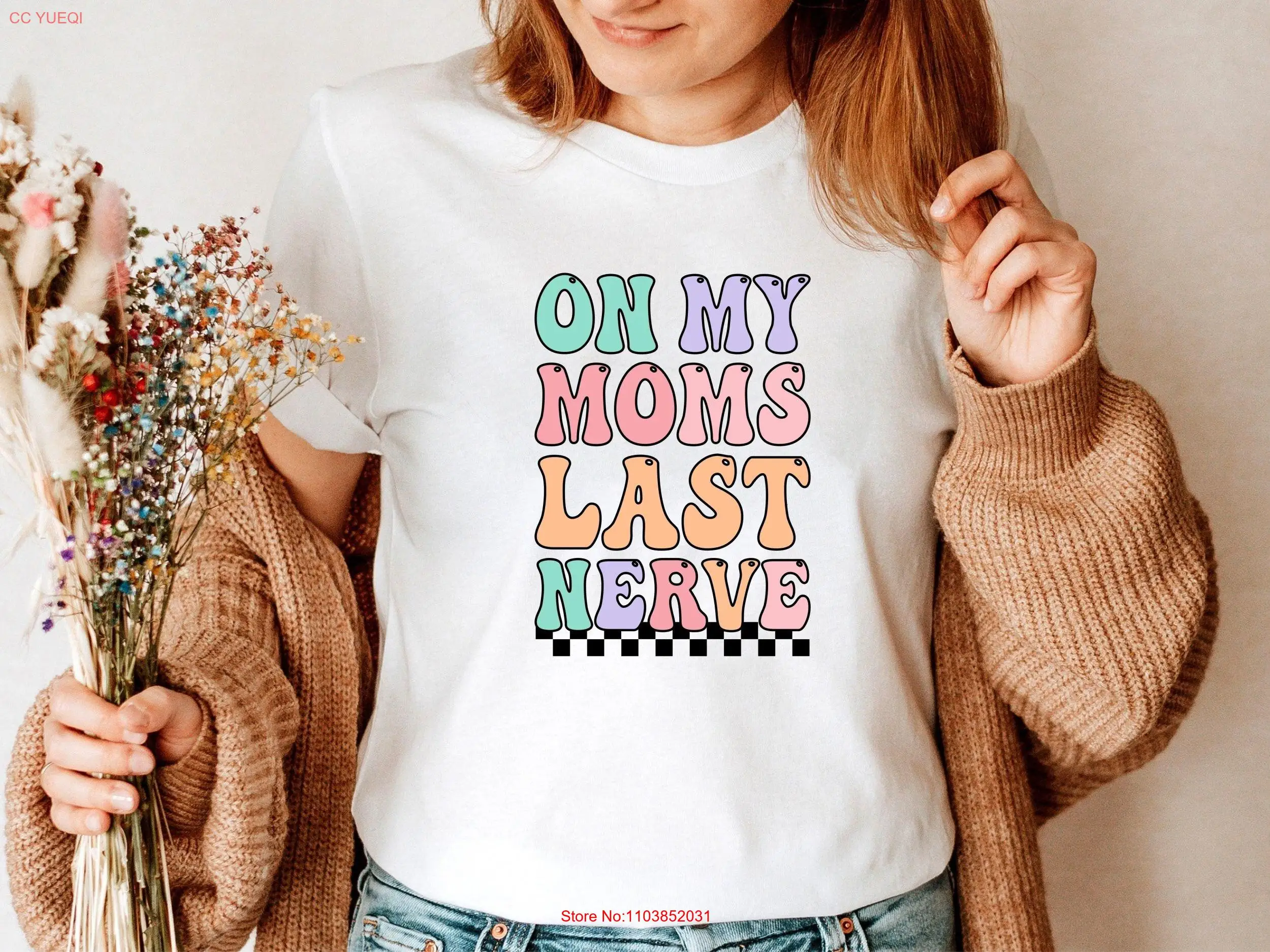 Футболка для мамы в стиле ретро на моих мам Последний нерв С Днем матери 90-х годов