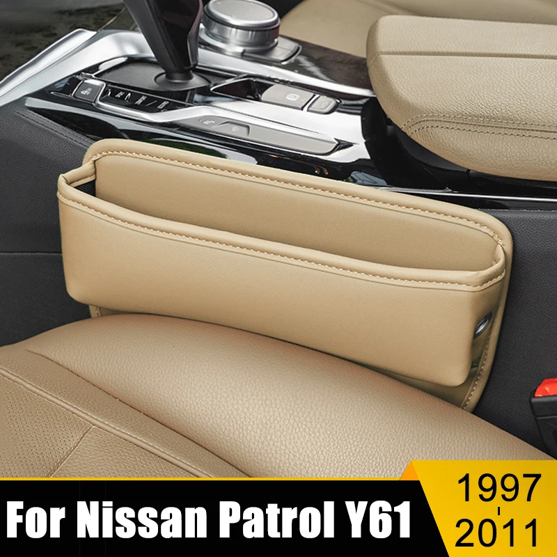 

For Nissan Patrol Y61 1997-1999 2000 2001 2002 2003 2004 2005 2006 2007 2008 2009 2010 2011 Car Seat Crevice Storage Box Bag