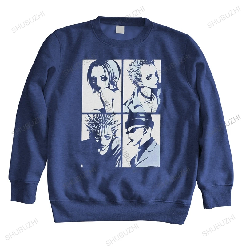 

Мужская хлопковая толстовка с круглым вырезом, с принтом манги