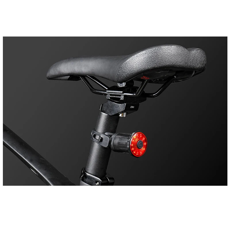 

Умный задний фонарь для велосипеда фонарь: Автоматическое включение/выключение, мигающие огни, красный задний светодиодный фонарь, Легкое крепление, безопасный стоп-сигнал для велоспорта, задний фонарь